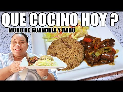 ALMUERZO DOMINICANO/ MORO CON RABO DE CERDO