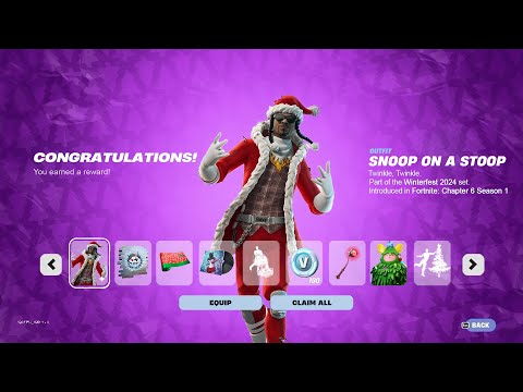 Fortnite *WINTERFEST* Presents OPENED! (Full Showcase)