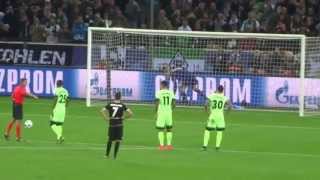 Raffael schießt den Elfmeter. Borussia - Manchester City / Champions League