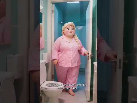 công chúa elsa béo hay gày là đẹp nhất #shorts #cartoon #disney #elsa #funny #ai #nezha