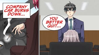 Colleague burns car, boss tries to frame me, but surprise witness saves the day! [Manga Dub]
