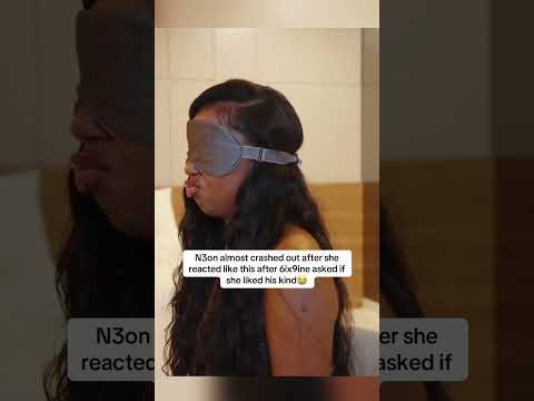 N3on almost crashed out after she reacted like this after 6ix9ine asked if she liked his kind #n3on