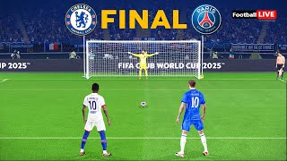 CHELSEA vs PSG Final - Penalty Shootout - FIFA Club World Cup 2025 | eFootball PES Gameplay