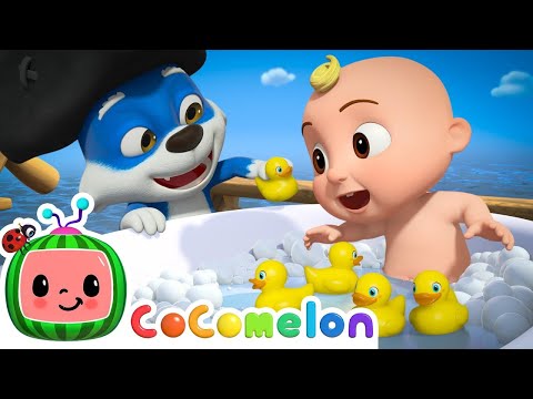 5 Little Ducks Bath Time | NEW 🛁 CoComelon Animal Time | Animals for Kids | super simple songs