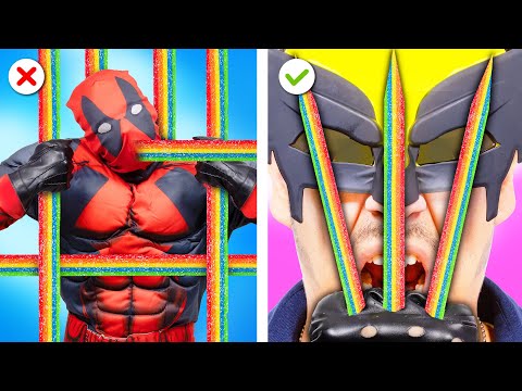 HOW SUPERHEROES SNEAKS FOOD INTO JAIL | SNEAKING EVERYTHING INTO EVERYWHERE BY CRAFTY HACKS PLUS