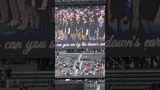 Beautiful star spangled banner at t mobile park twins vs Mariners