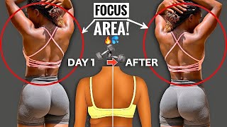 HOURGLASS UPPER BODY IN 10 Min | 10 Days Toned Arms, Sexy Back & Strong Shoulders