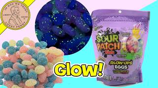 Sour Patch Kids Glow Ups Eggs   Glowing Confetti Candy Review
