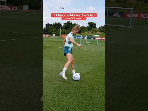 Skill Tutorial mit Nationalspielerin Linda Dallmann 🇩🇪⚽️ #WEURO2025 #fussball #football #soccer