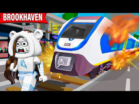 INCIDENTE TRENO DERAGLIA SU BROOKHAVEN ROBLOX!