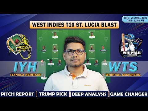 IYH vs WTS Dream11 Prediction Today  2025 | GL Fantasy Tips 💯