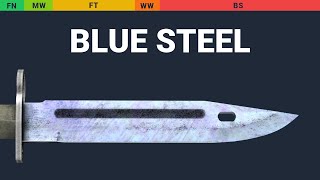 Bayonet Blue Steel Wear Preview