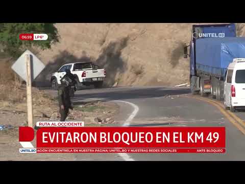 Detonando dinamita, intentaron bloquear la ruta al occidente, la Policía los gasificó