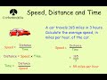 Speed, Distance, and Time Concepts