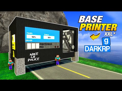 BASE À L'INTÉRIEUR D'UN PRINTER GÉANT ! GMOD DarkRP