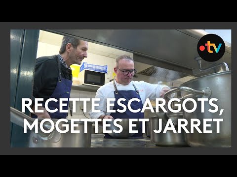 Menus de fête : recette d'escargots, mogettes et jarret façon David Seguin