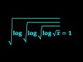 Logarithmic and Radical Equations Concepts