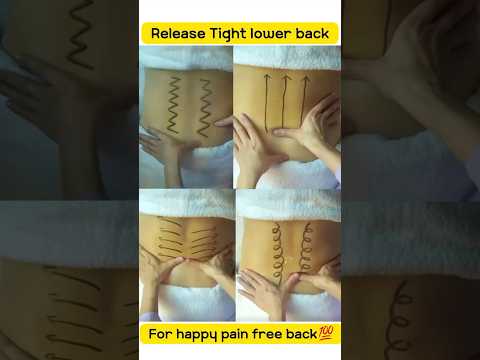 Back pain massage easy at home #backpainrelief #backpain #backmassage #massagetherapy #sunnyyoga