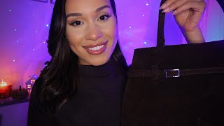 ASMR Cozy What’s in My Bag 🐻👜 Fall Essentials + Gentle Tapping For Sleep
