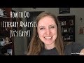 Literary Analysis Concepts and Observations