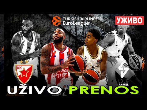 CRVENA ZVEZDA - ASVEL UŽIVO *EuroLeague* Уживо #commentary