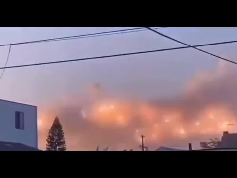 Mysterious explosions in the clouds over South Central L.A.