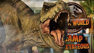 Trouble on Main Street! 🦖 Jurassic World Evolution 2 - Tales From Camp Cretaceous [4K]