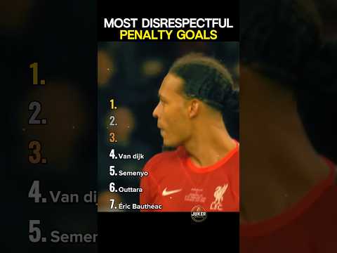 Most Disrespectful Penalty Goals