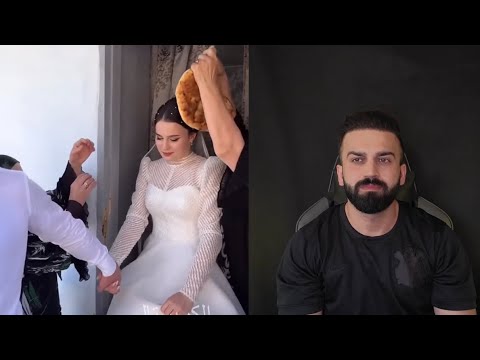 ام العريس تقطع الكيكه على رأس العروسه عادات وتقاليد مختلفه 🥺😂❤️