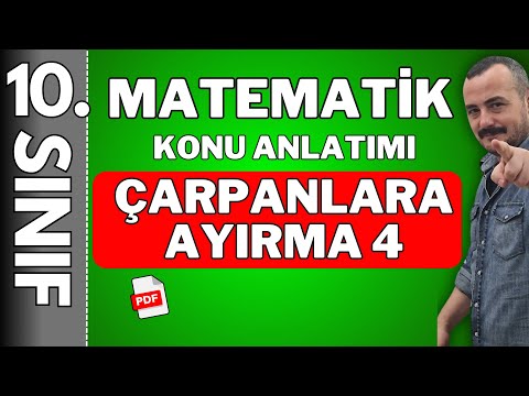 10. Sınıf  çarpanlara ayırma 4 | 🚩PDF 🚩 | Çarpanlara ayırma 10 sınıf