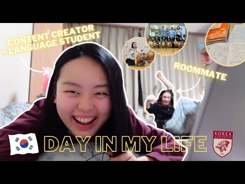 [A Day in My Life] First semester in Seoul as a full-time content creator + Korean language student!