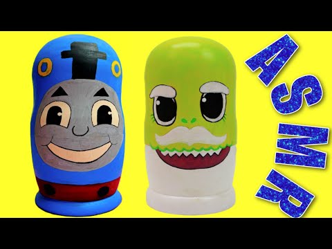 ASMR Thomas Train Nesting Dolls Satisfying Unboxing Review❤️#asmr #thomasandfriends #keretaapithomas