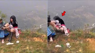 Moments Filmed Seconds Before Disaster!