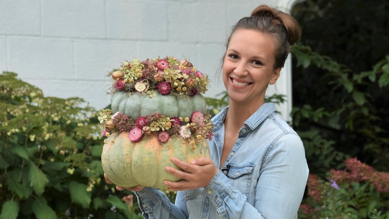Dried Flower Pumpkin Tutorial