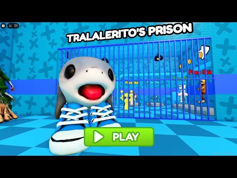 🦈 TRALALERITO'S PRISON RUN OBBY #roblox #scarryobby