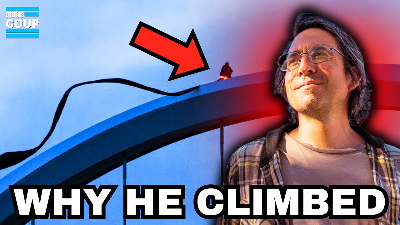 “MURDERING CHILDREN!" He Climbed a Bridge to Stop Trump's War