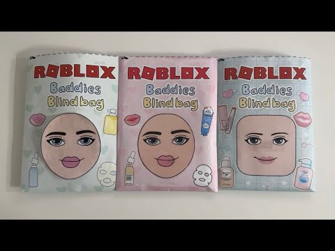 [☁️Paper diy☁️] Roblox baddies skincare blindbag Compilation ✨ 🔇no music ASMR satisfying💗