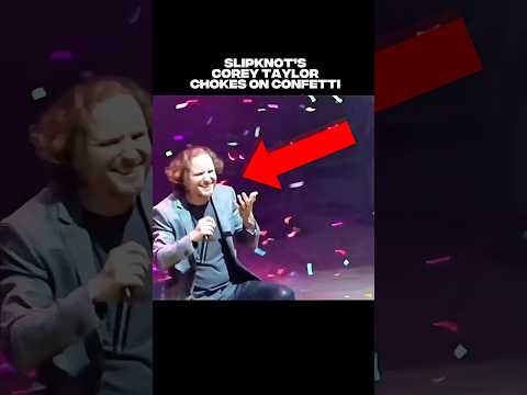 Slipknot’s Corey Taylor Chokes on Confetti On Stage #slipknot #coreytaylor #numetal