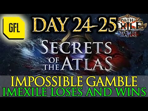 Path of Exile 3.26 Mercenaries League Highlights Day #24-25 IMEXILE LOSES AND WIN, IMPOSSIBLE GAMBLE