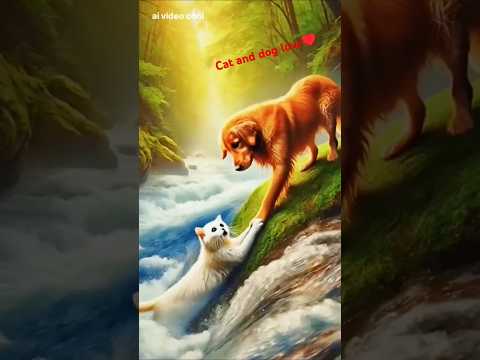 cat and dog♥️love story animation!!!#love #story #youtubeshorts