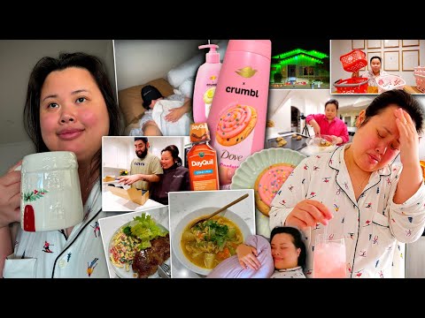 VLOG: throwing up for 12 hours, a huge christmas surprise, cooking recipes, BTS filming a campaign!