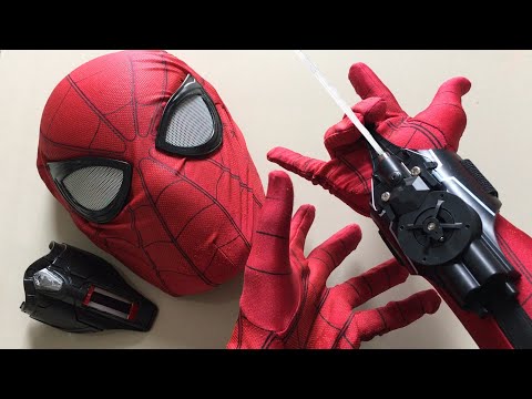 Spiderman Bros UNBOXING SPIDERMAN MECHANICAL WEB SHOOTERS THAT SHOOTS