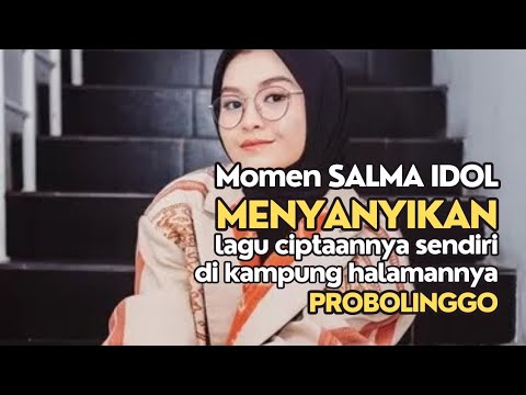 Momen Salma Idol menyanyikan Lagu Ciptaannya di depan warga Kampung Halamannya Probolinggo