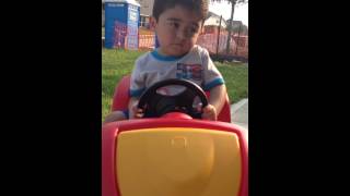 Junior falls asleep behind the wheel