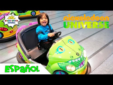 Atracciones para niños en el parque de diversiones Nickelodeon