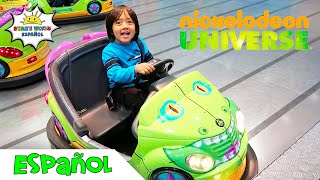 Atracciones para niños en el parque de diversiones Nickelodeon