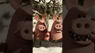 Winter Fun on the Farm ❄️🐾 #Shorts #WinterKids