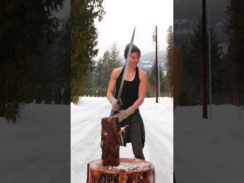Wood Splitting Sword