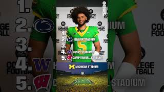 Dante Moore Blind Ranks College Football Stadiums #CFB27