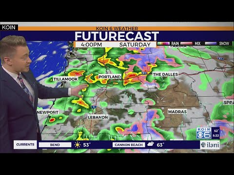 Wet weekend for western Oregon and Washington